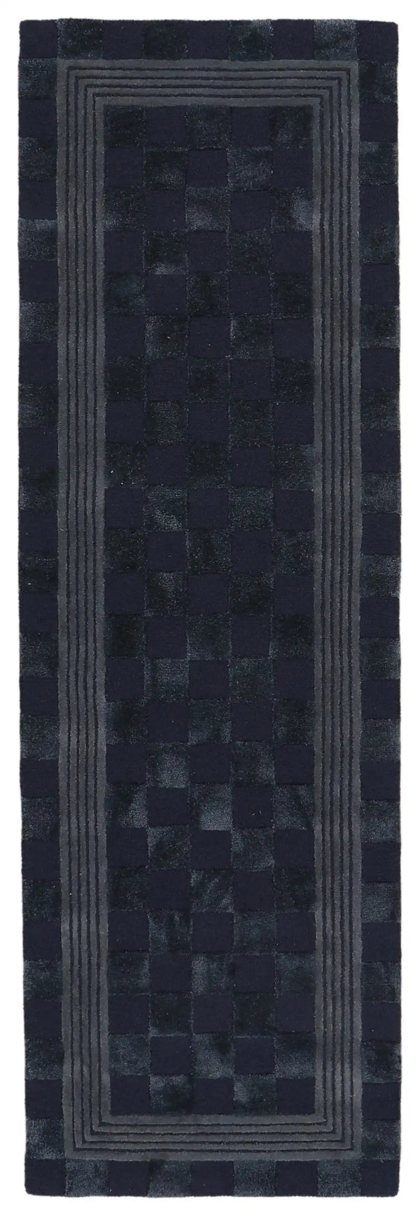 Light Grey Tonal Check 3' x 5' Rug