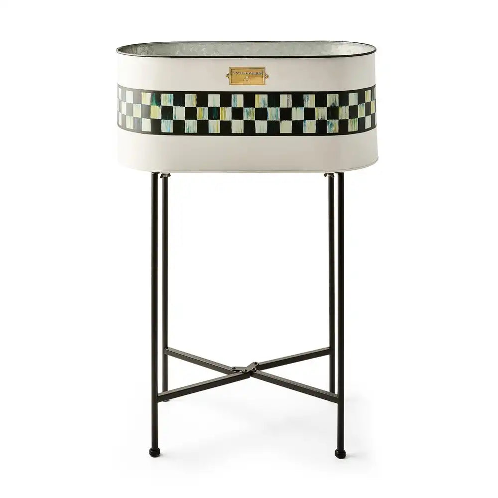 Spectator Galvanized Standing Planter Main image
