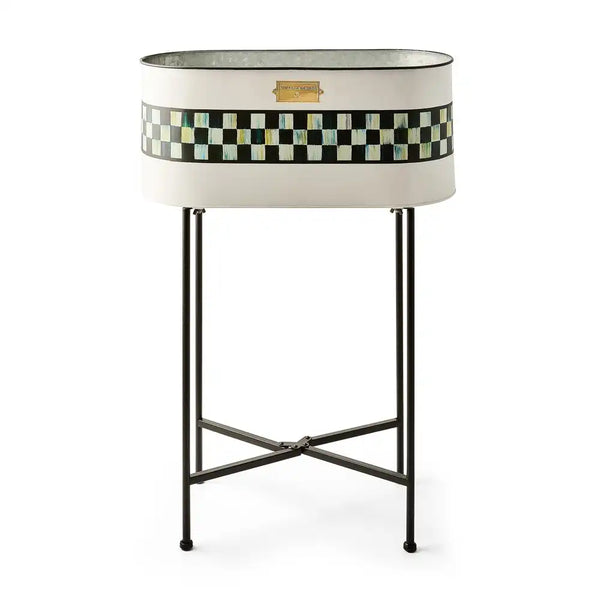 Spectator Galvanized Standing Planter