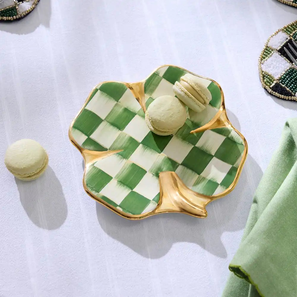Lucky Check Clover Plate