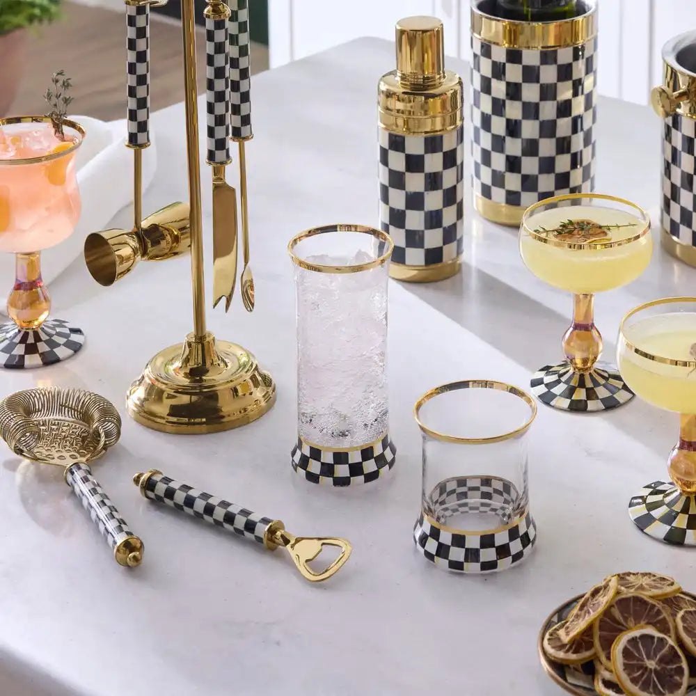 Courtly Check Coupe Glass