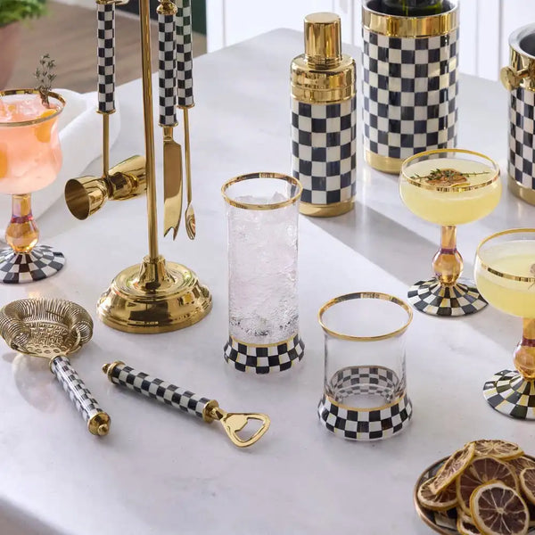 Courtly Check Coupe Glass