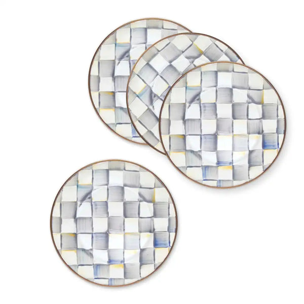 Royal Check Dinner Plates, Set of 4