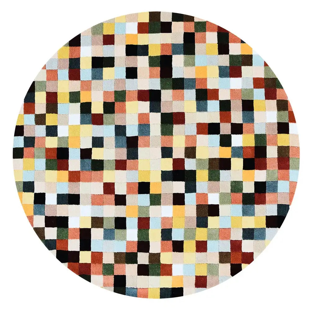 Multicolor Checkerboard 8' x 10' Rug