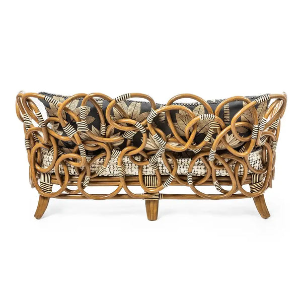 Wild Indoors Rattan Loveseat