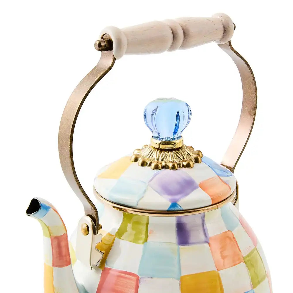 Palm Beach Check 2 Quart Tea Kettle