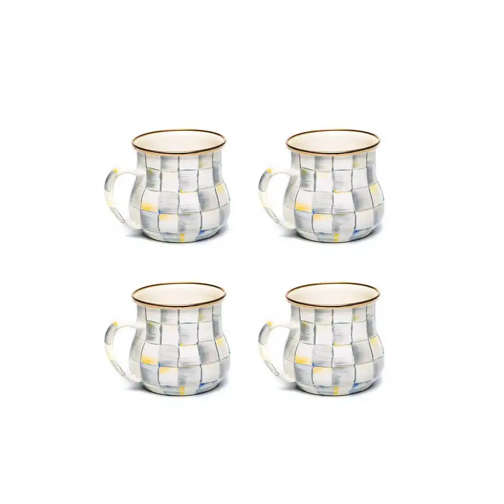Royal Check Dinner Plates, Set of 4