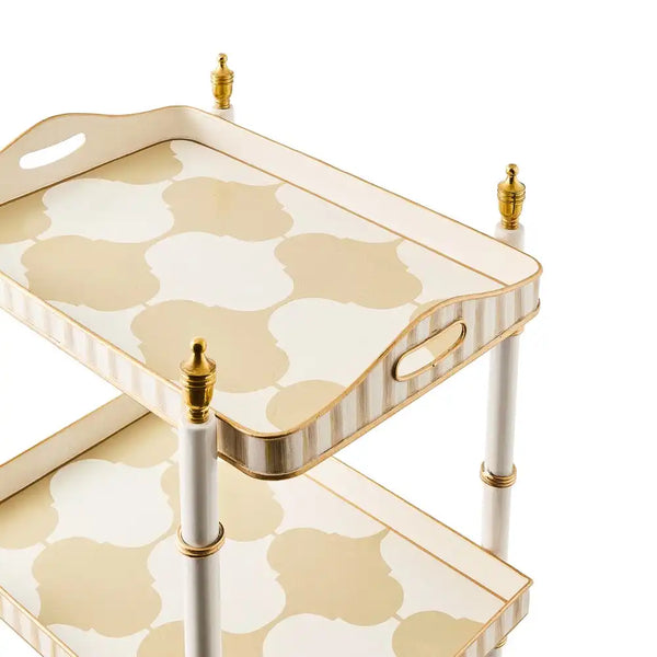Mocha 3-Tier Tray Table