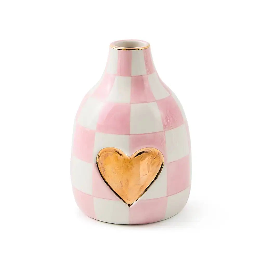 Rosy Check Heart Bud Vase Main image