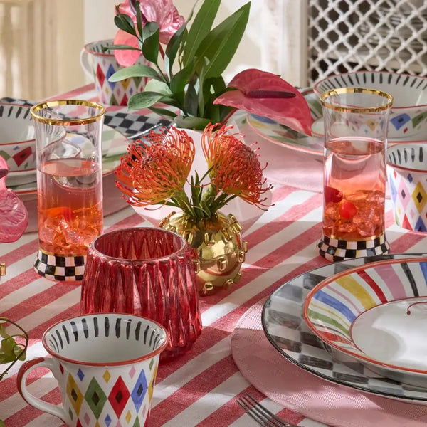 Courtly Check Coupe Glass