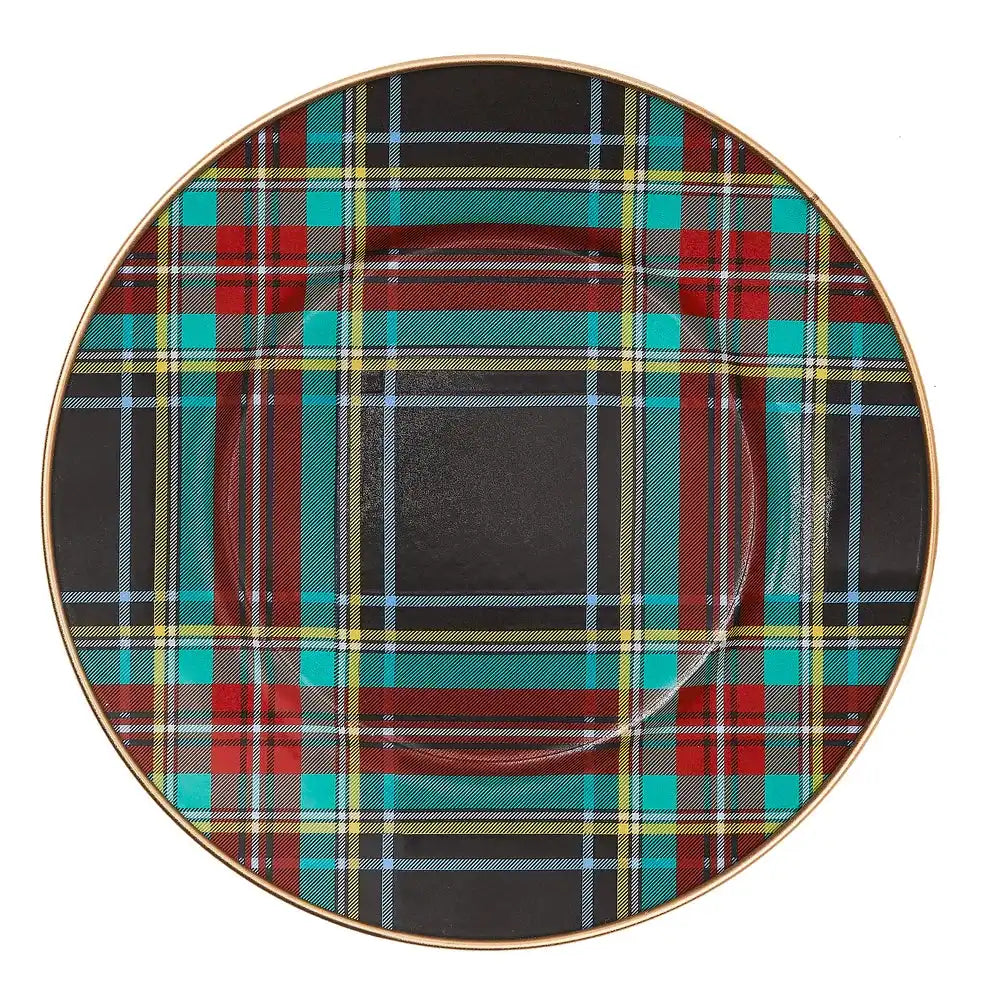 Tartan Black Charger