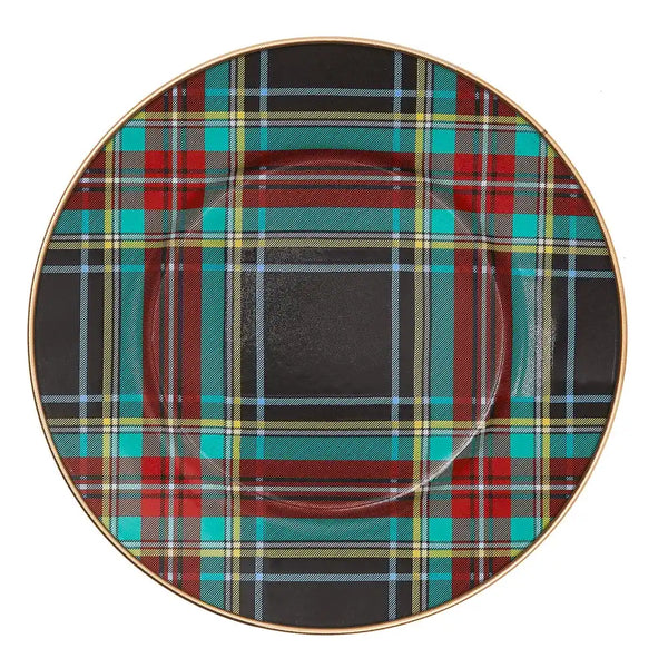 Tartan Black Charger