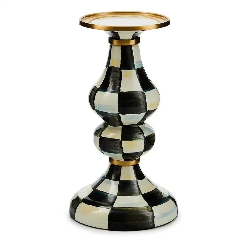 Rosy Check Medium Pillar Candlestick