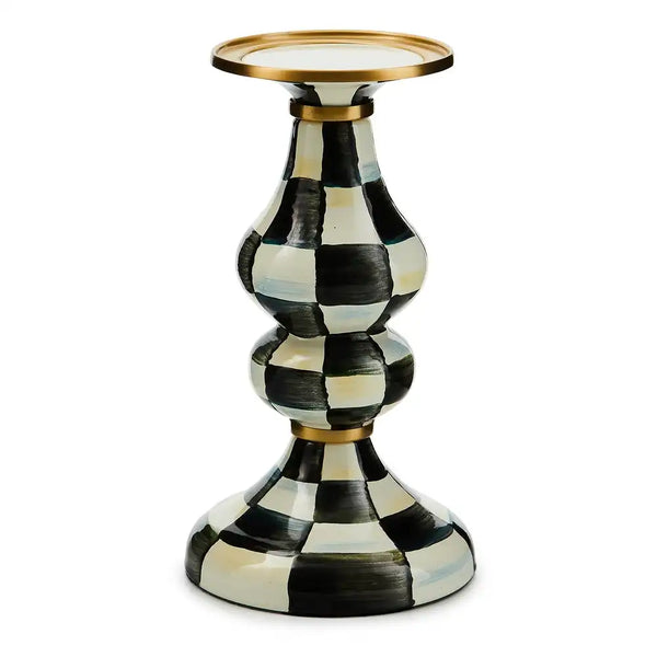 Rosy Check Medium Pillar Candlestick