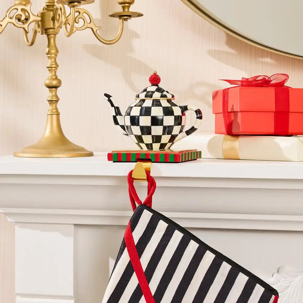 Courtly Check Teapot Stocking Holder Secondary image