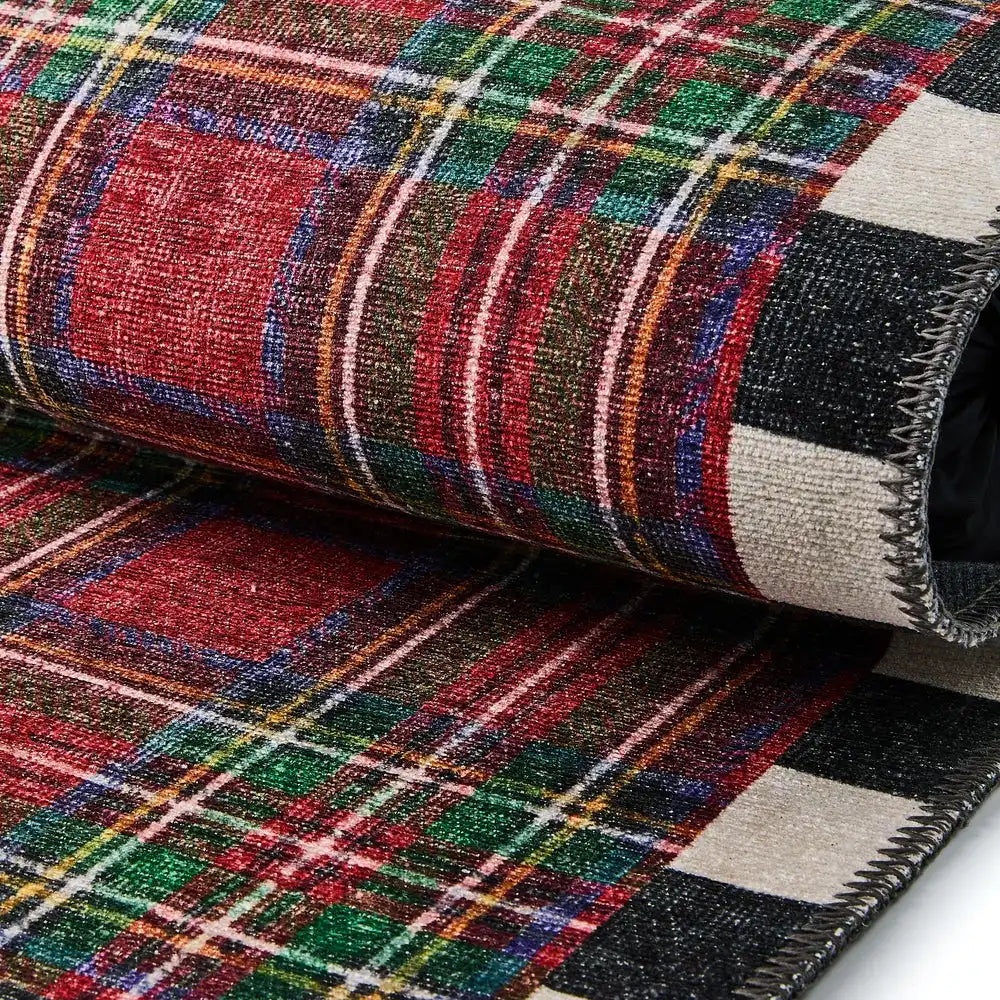 Royal Stewart Tartan Red 2'6" x 8' Washable Runner Secondary image