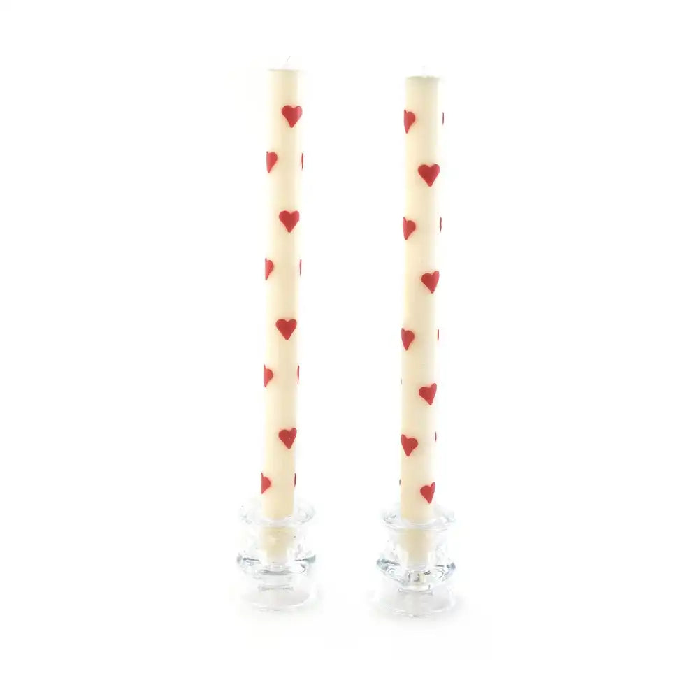 Heart Dinner Candles, Set of 2 Main image