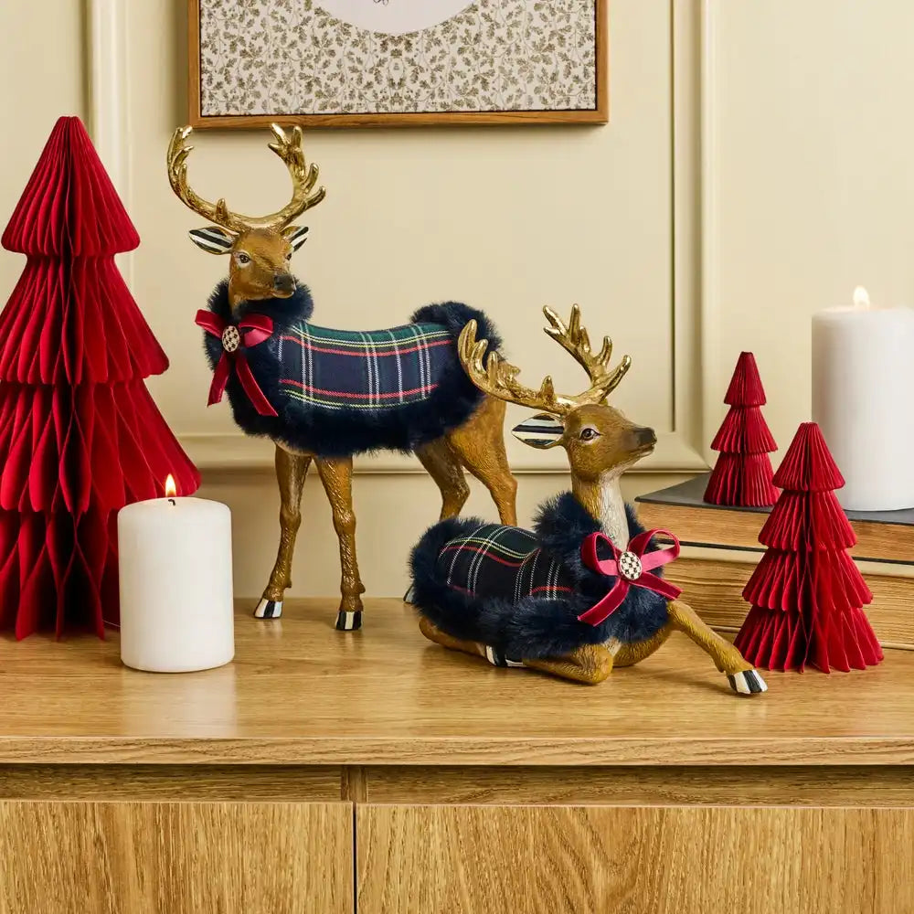 Timeless Tartan Standing Deer