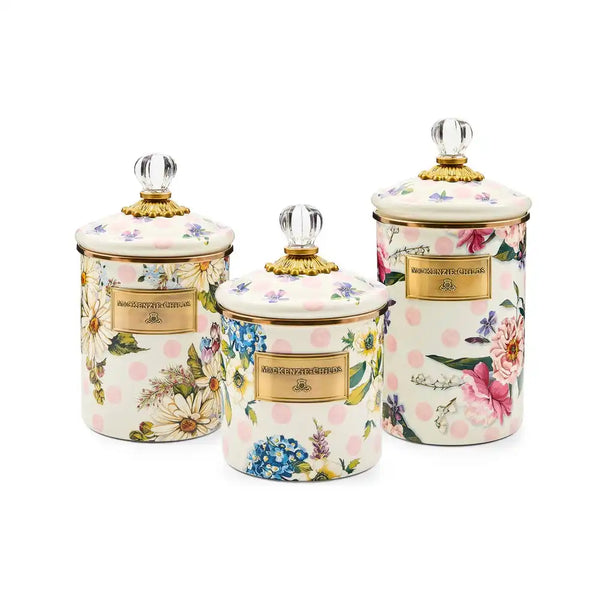 Wildflowers Pink Medium Canister