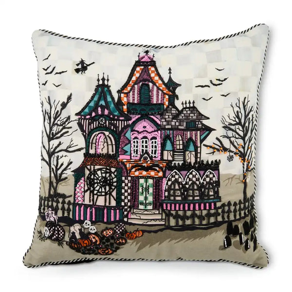 Haunted House Throw Pillow