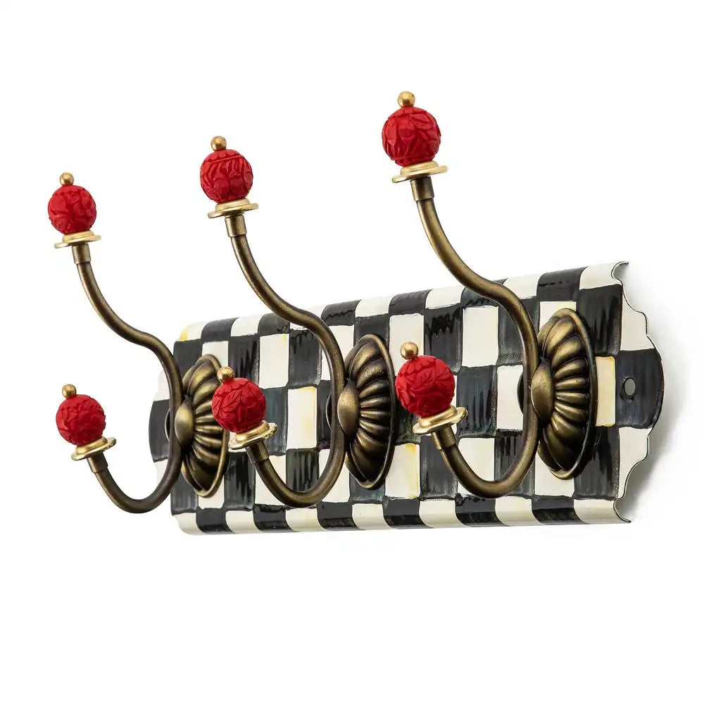 Courtly Check Triple Wall Hook Main image