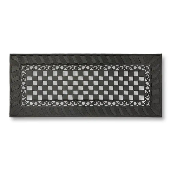 Classic Check Rubber Double Door Entrance Mat