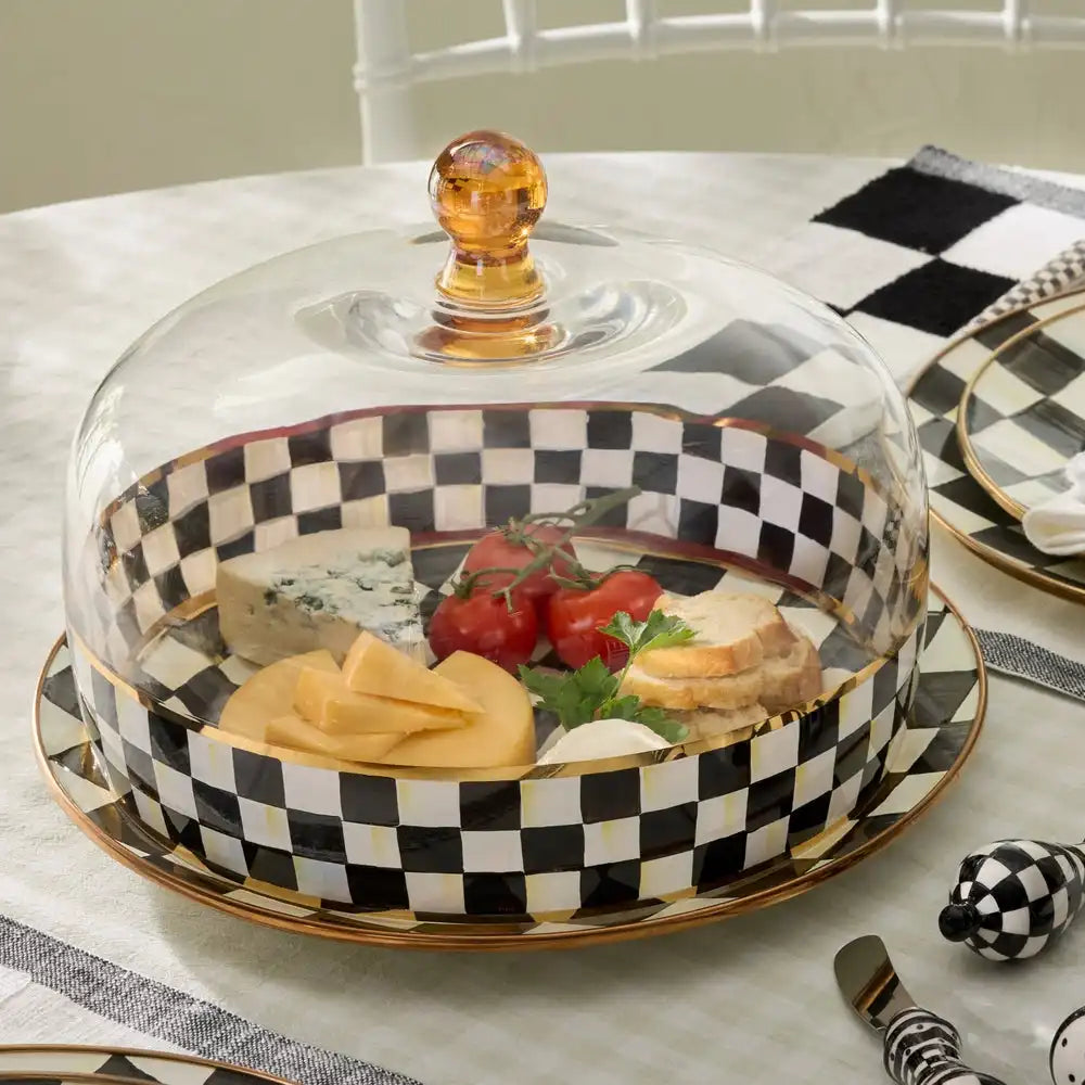 Courtly Check Glass Cake Dome Secondary image