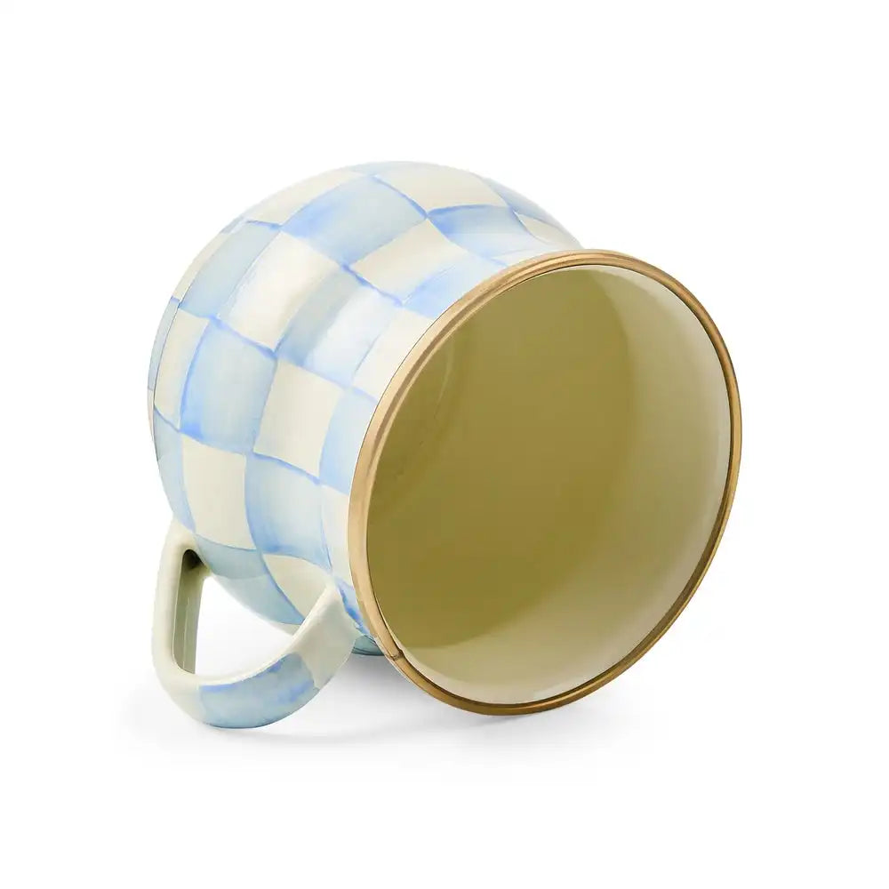 Mocha Check Mug