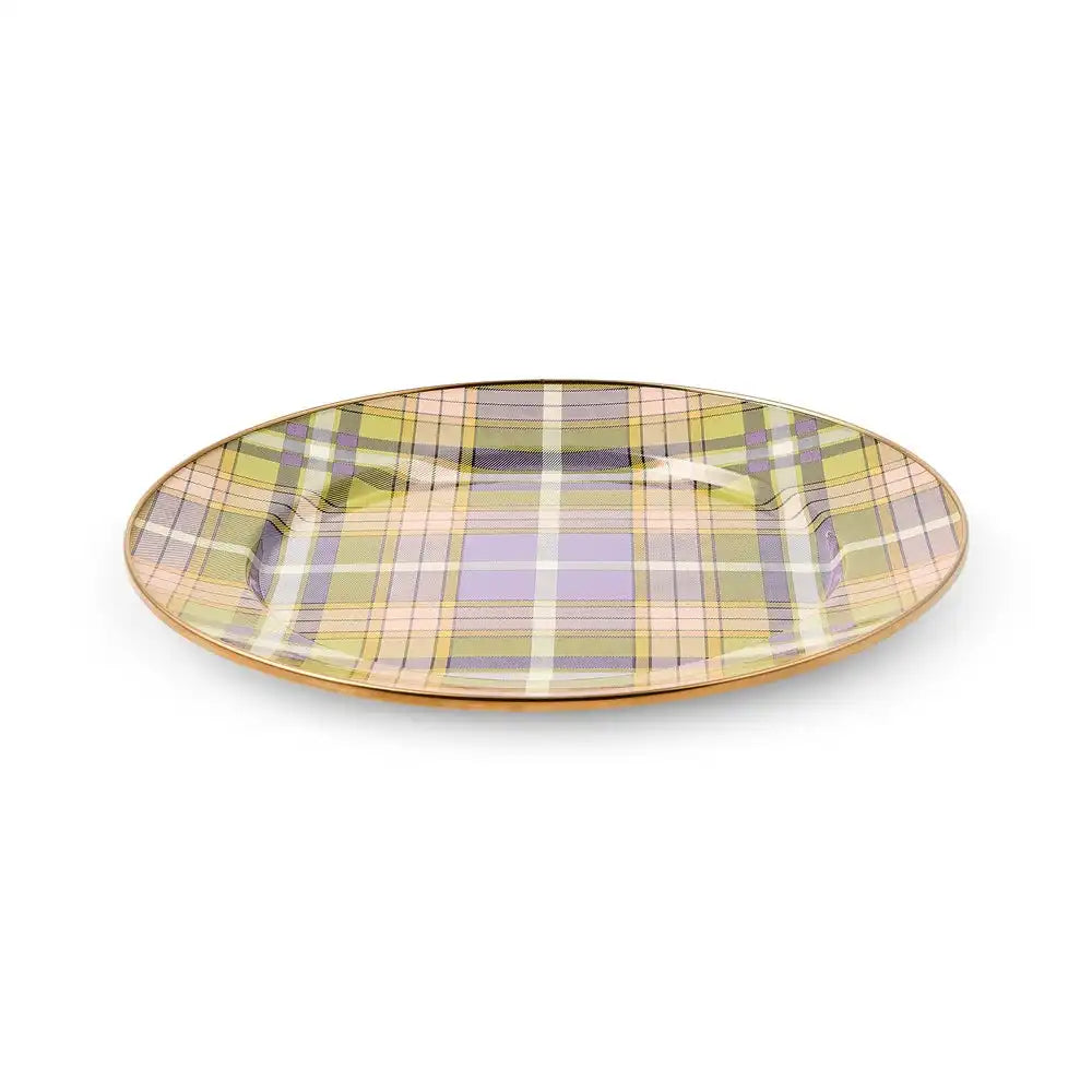 Tartan Violet Dinner Plate