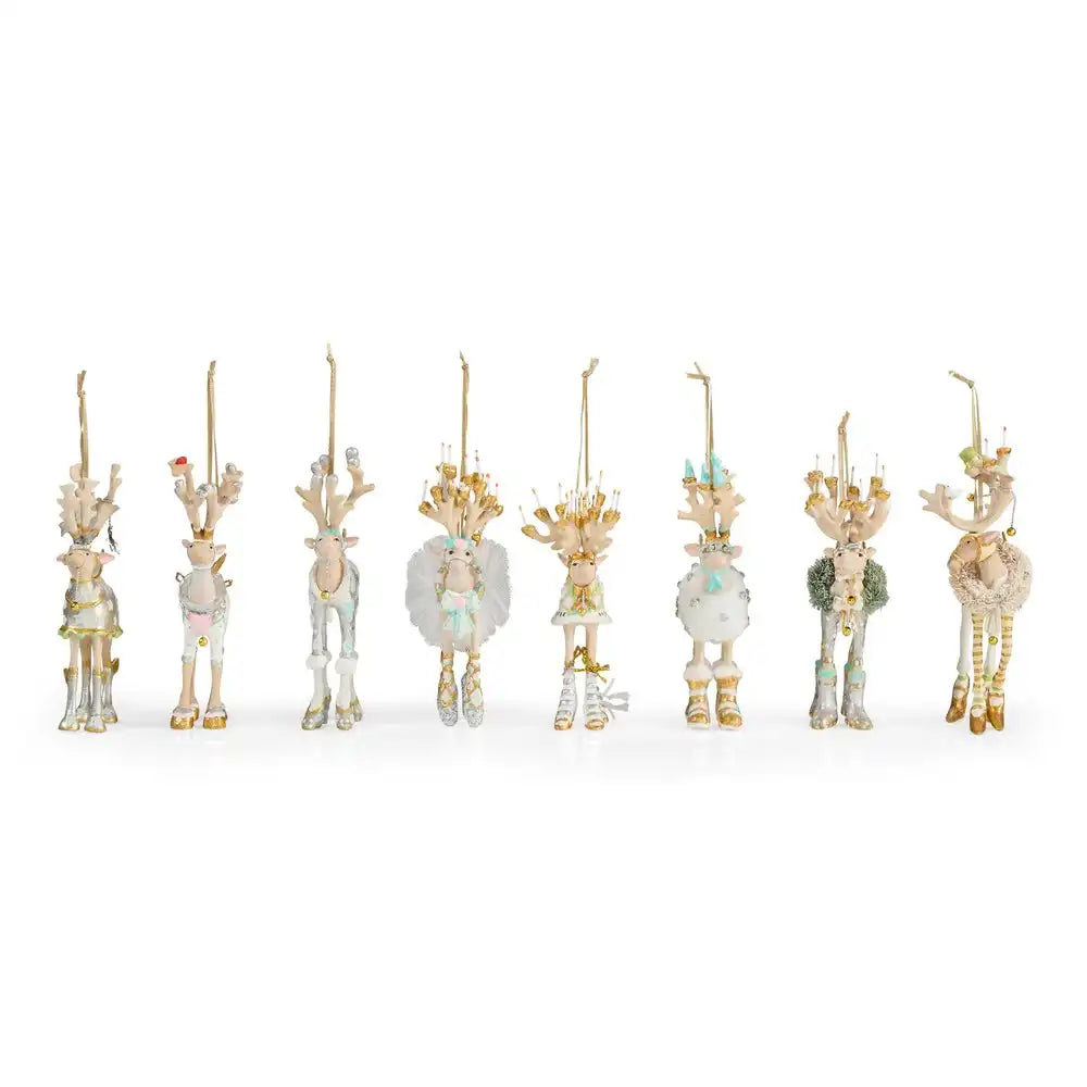 Patience Brewster Moonbeam Reindeer Mini Ornaments Set