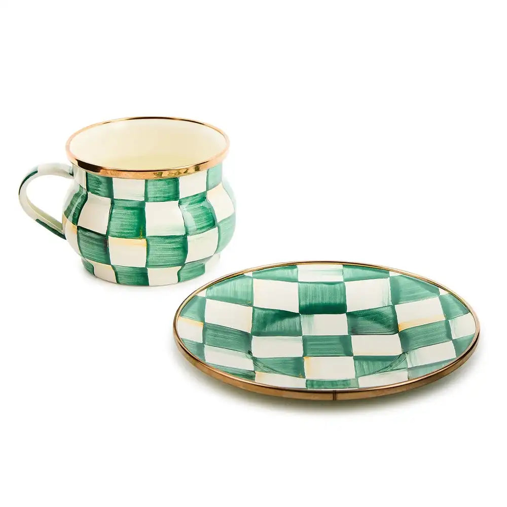 Sterling Check Saucer