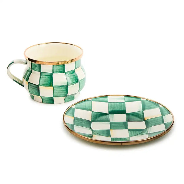 Sterling Check Saucer