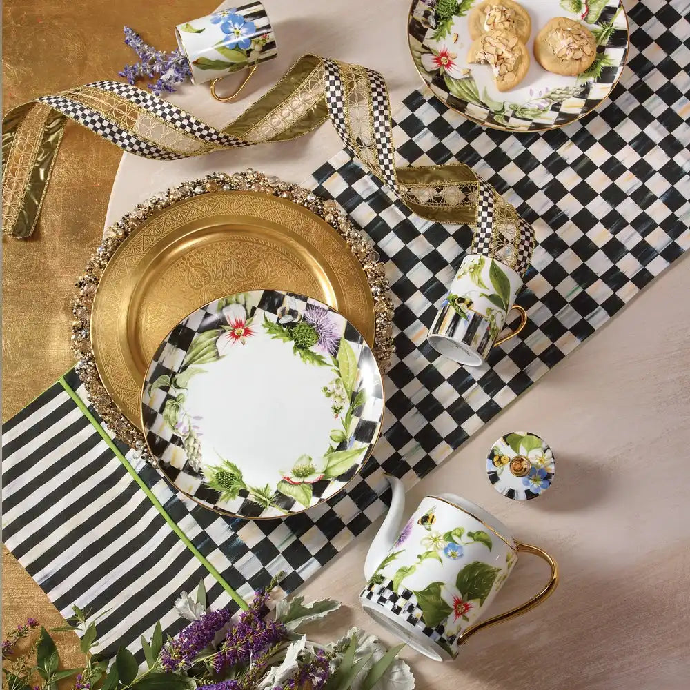 Courtly Check & Stripe Table Runner