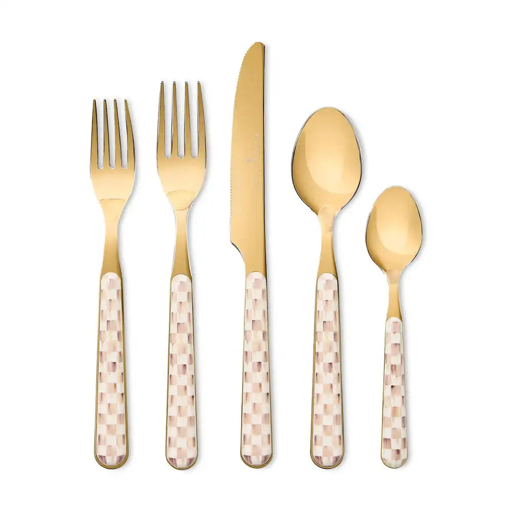 Courtly Check Bistro Flatware 5 Piece Place Setting