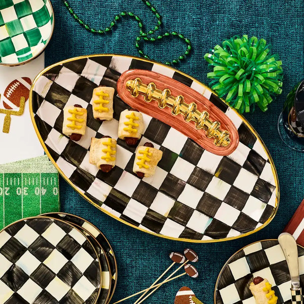 Courtly Check Football Platter