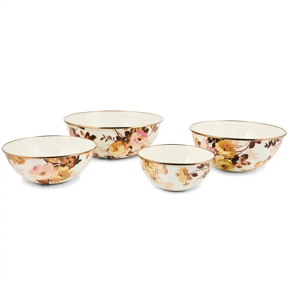 Wild Rose White Small Everyday Bowl