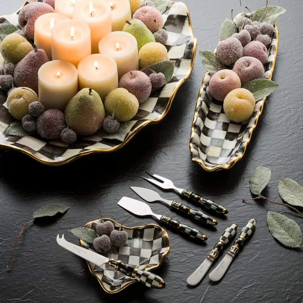 Courtly Check Ceramic Large Serving Platter