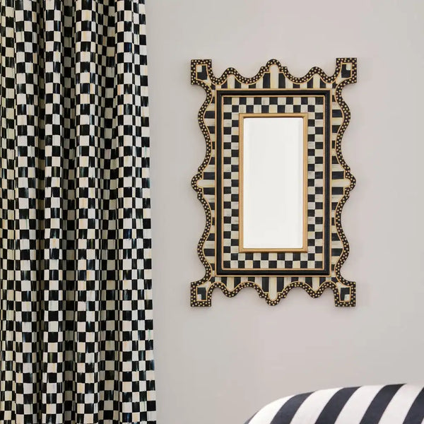 Courtly Check & Stripe Large Wall Mirror