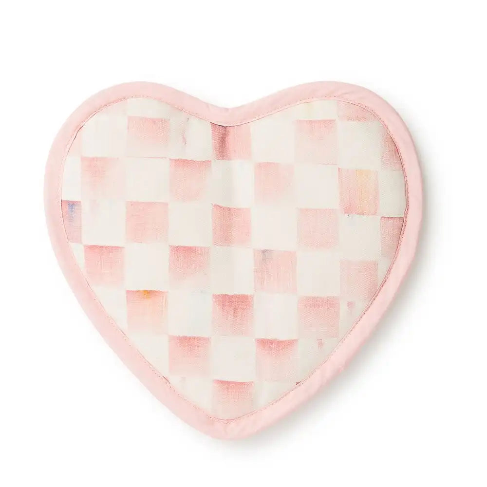 Rosy Check Heart Potholder