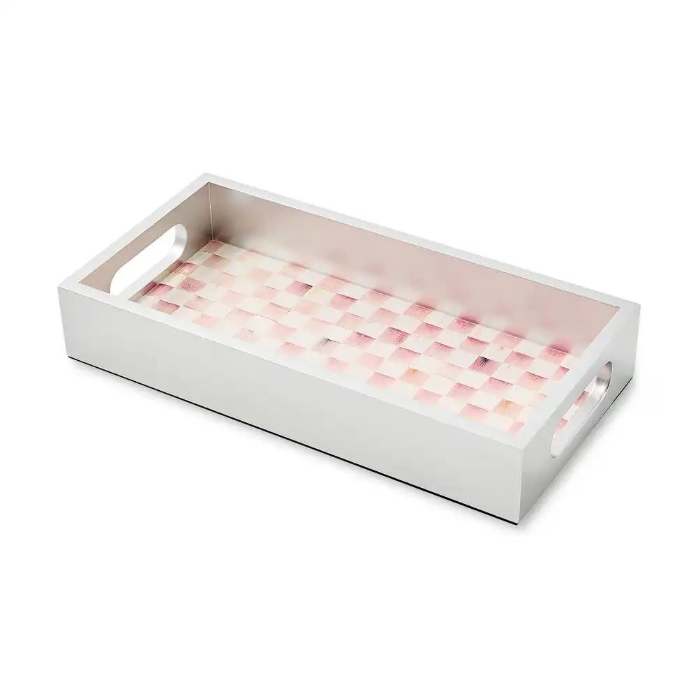 Rosy Check Glass Vanity Tray Main image