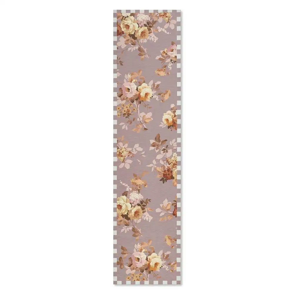 Taupe Wild Rose 8' x 10' Washable Rug