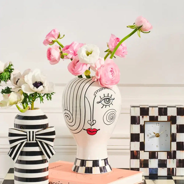 Doodles Lady Head Vase