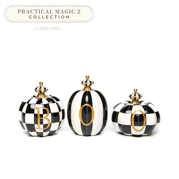 BOO Pumpkins, Set of 3