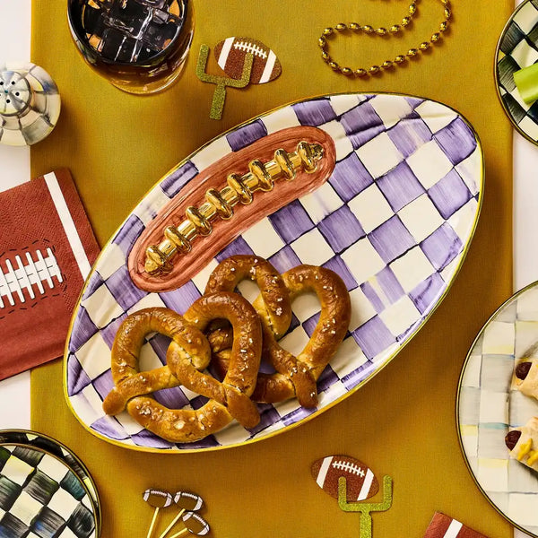 Courtly Check Football Platter