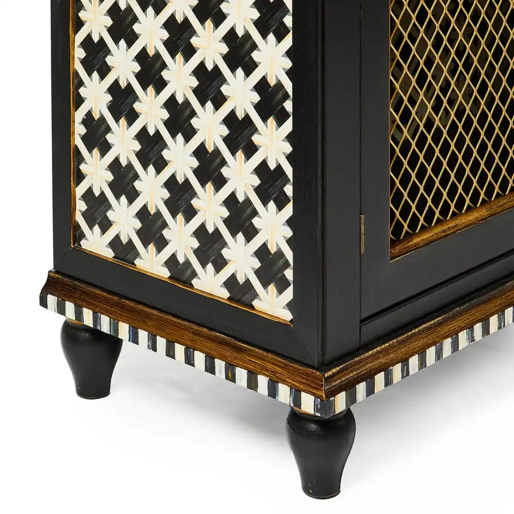 Courtly Criss-Cross Small Cabinet