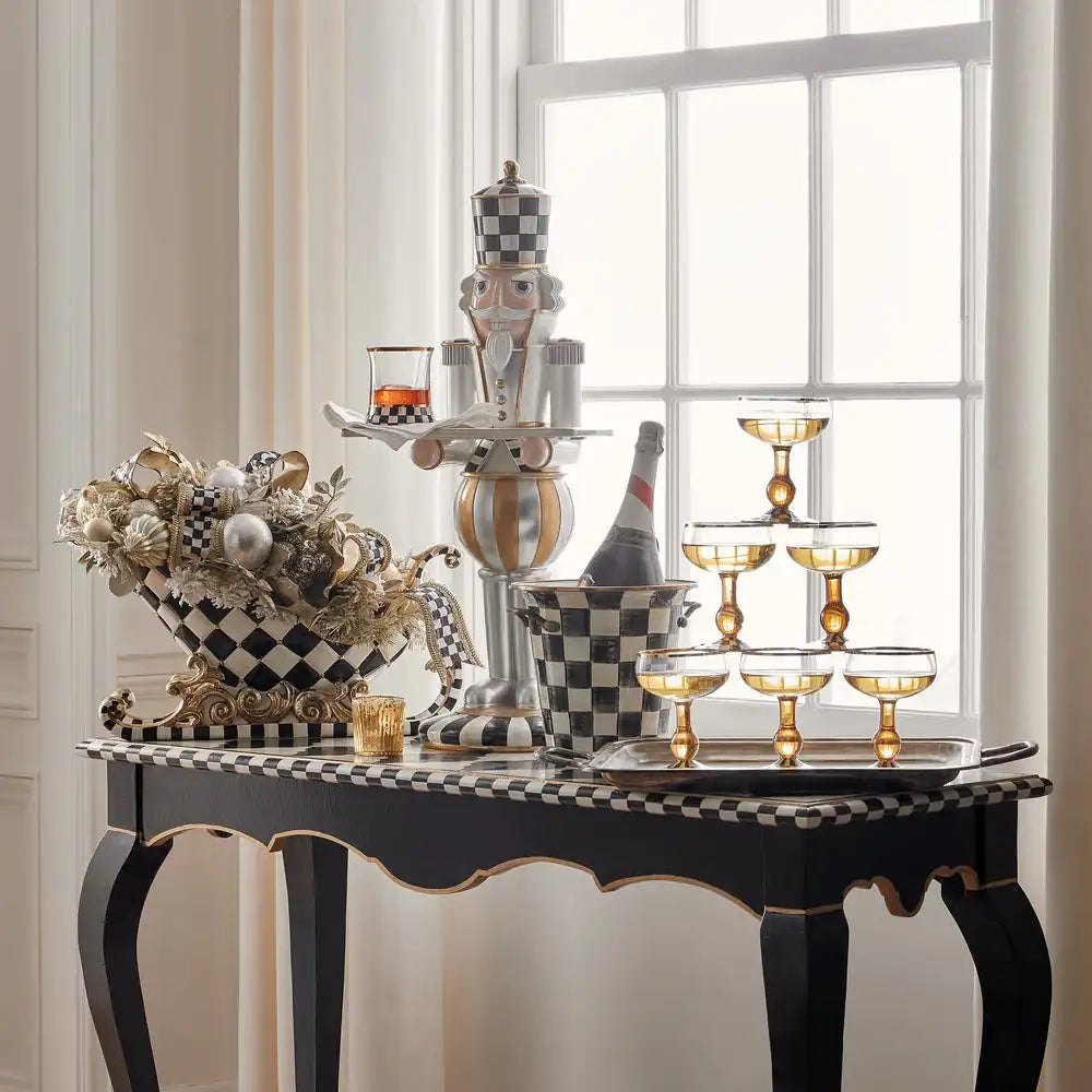 Courtly Check Coupe Glass