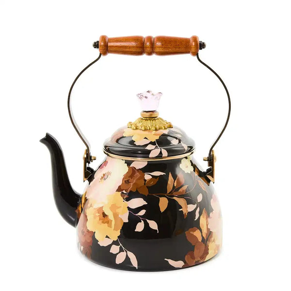 Rosy English Garden 2 Quart Tea Kettle