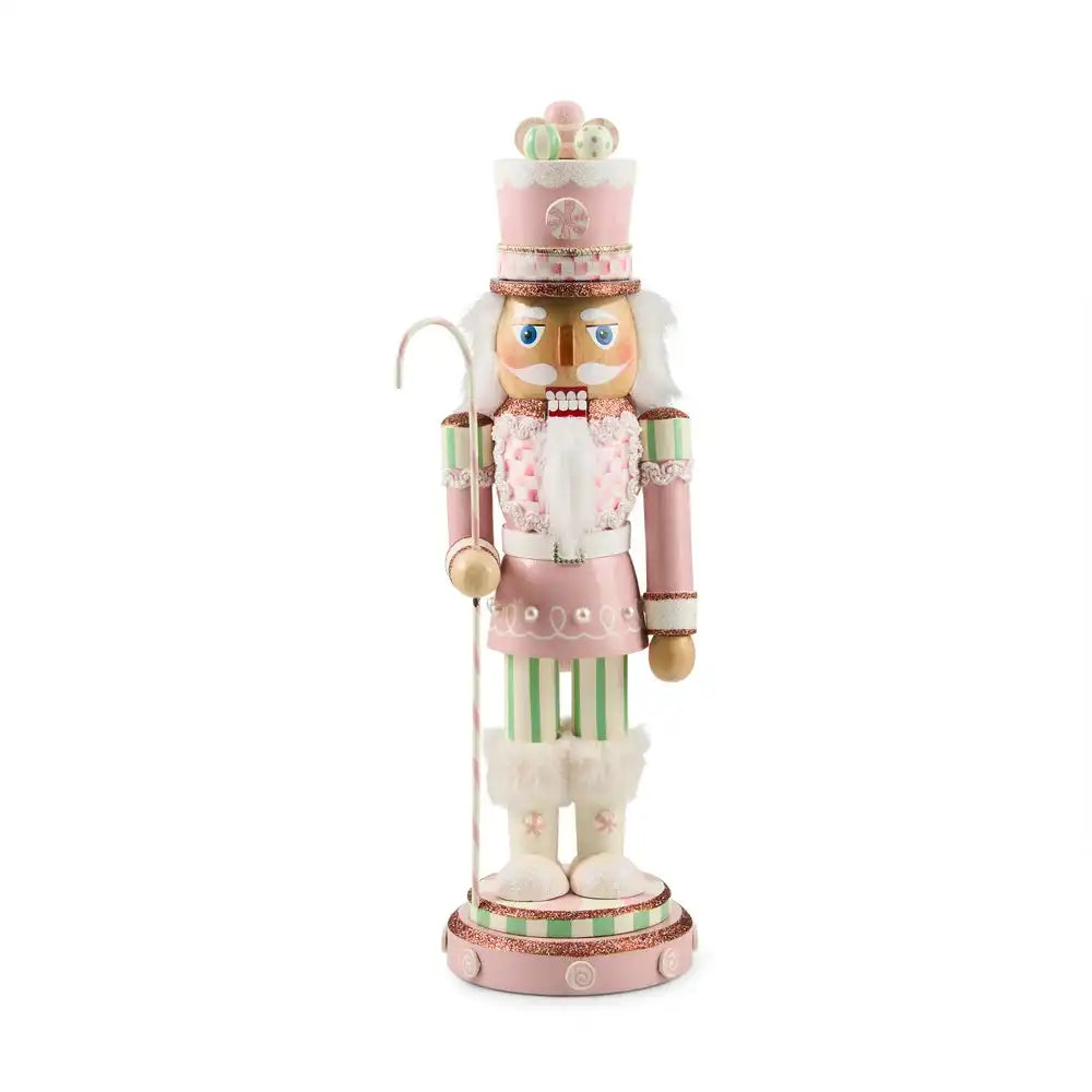 Rosy Peppermint Wood Nutcracker Main image