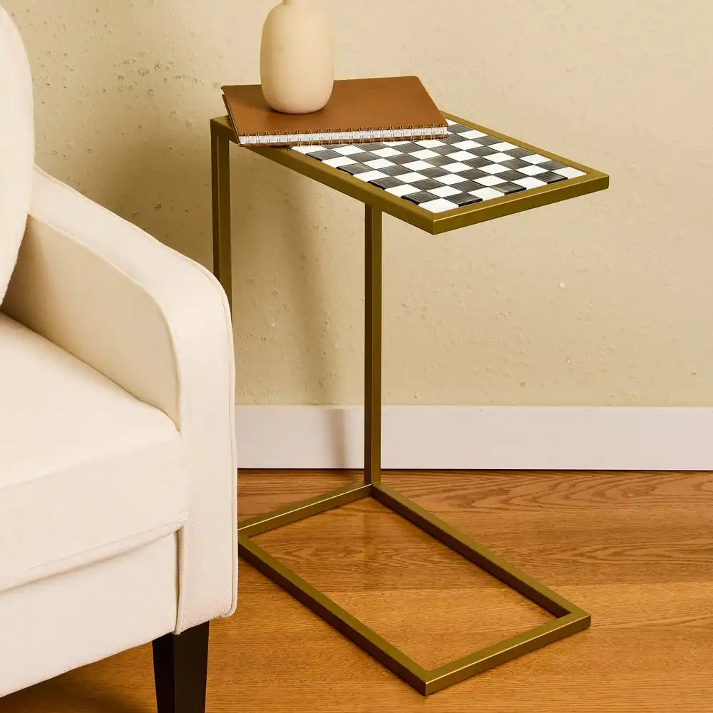 Courtly Check Enamel C-Table Secondary image