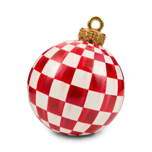 Red Stripe Medium Tabletop Ornament